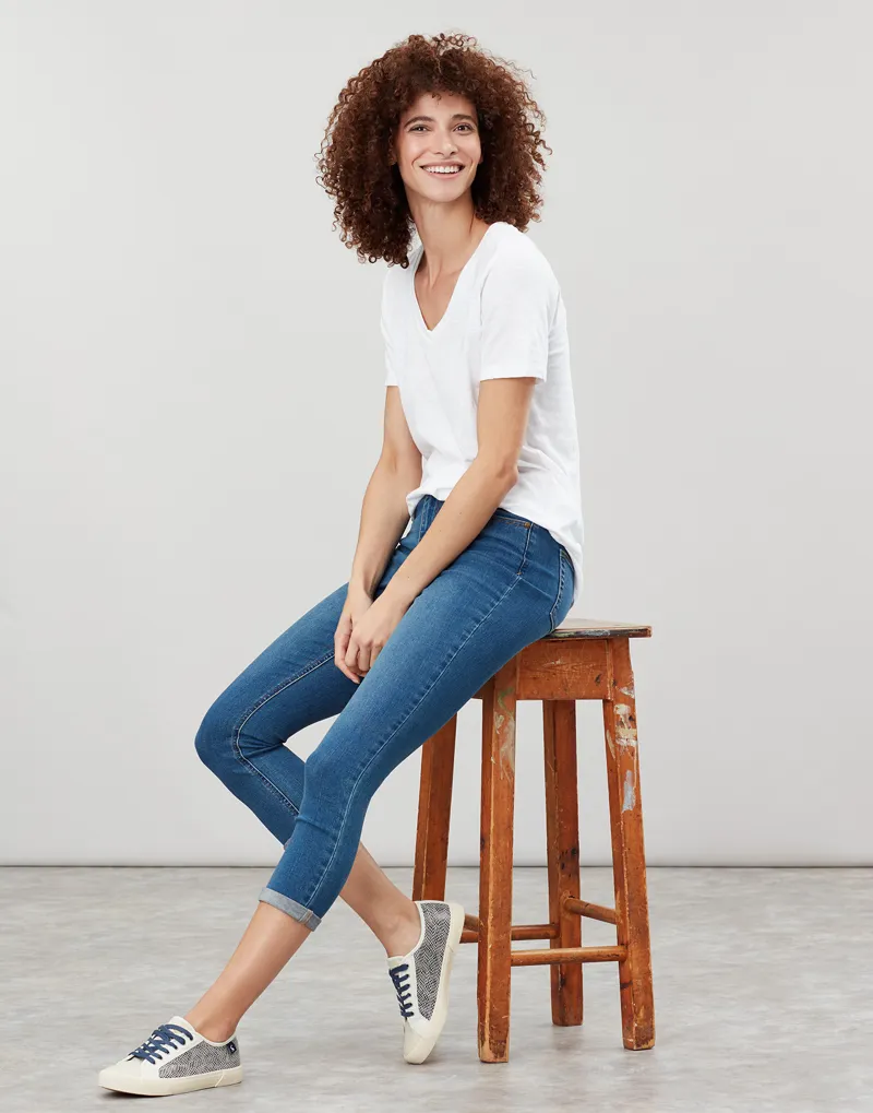 Joules Celina Top in Bright White-3