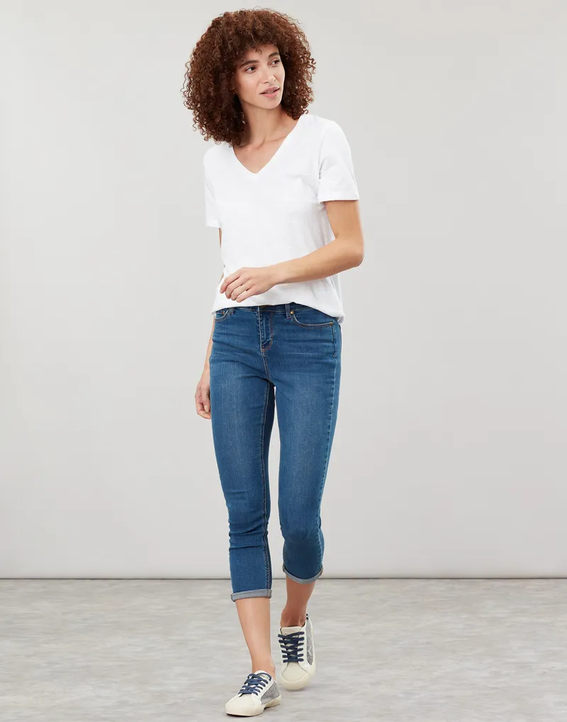 Joules Celina Top in Bright White-1