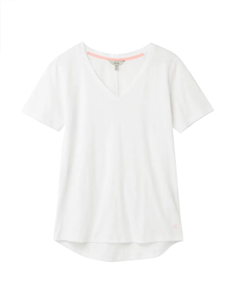 Joules Celina Top in Bright White