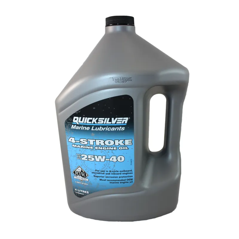 Quicksilver 4-Stroke 25W-40 Inboard Oil - 4 Litre