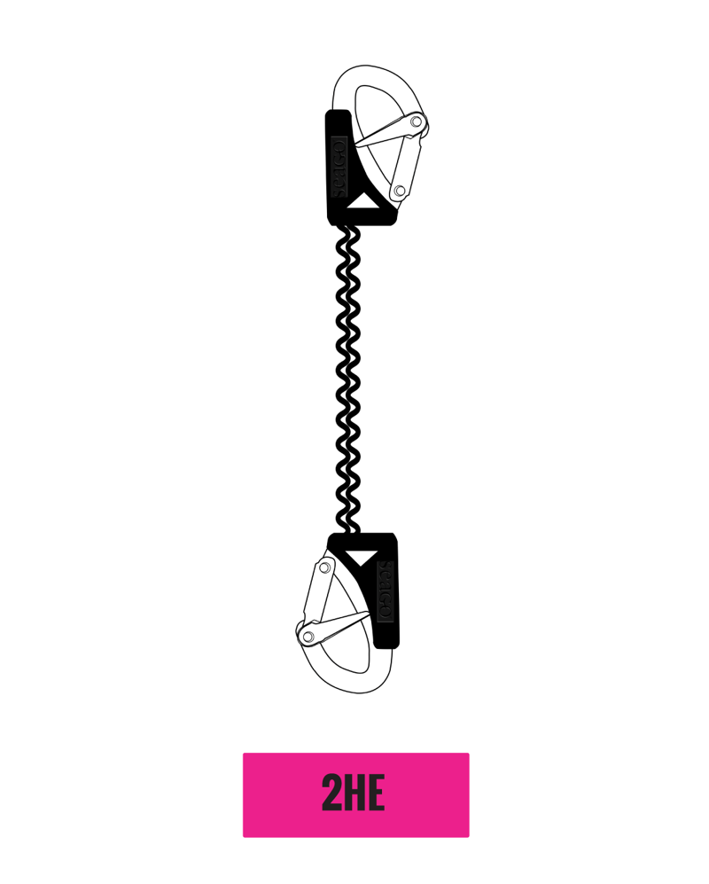 Seago 2 Hook Safety Line - Elasticated-1