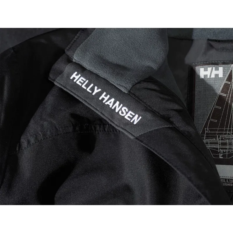 Helly Hansen Mens Crew Midlayer Jacket in Black-5