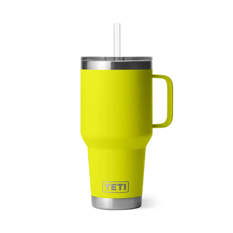Yeti Rambler 35oz Straw Mug Firefly Yellow