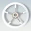 Ultraflex Steering Wheel in White