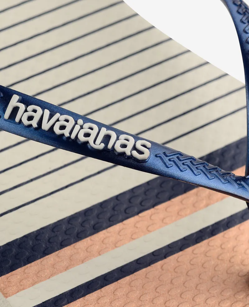 Havaianas Slim Nautical White Navy Blue Flip Flop-1