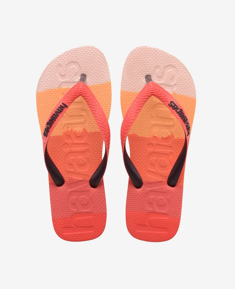 HavaianasTop Logomania Gradient Red Crush Flip FLop-4