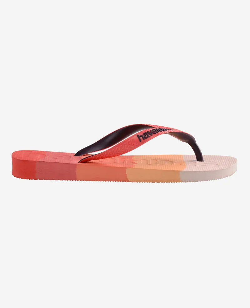 HavaianasTop Logomania Gradient Red Crush Flip FLop-2