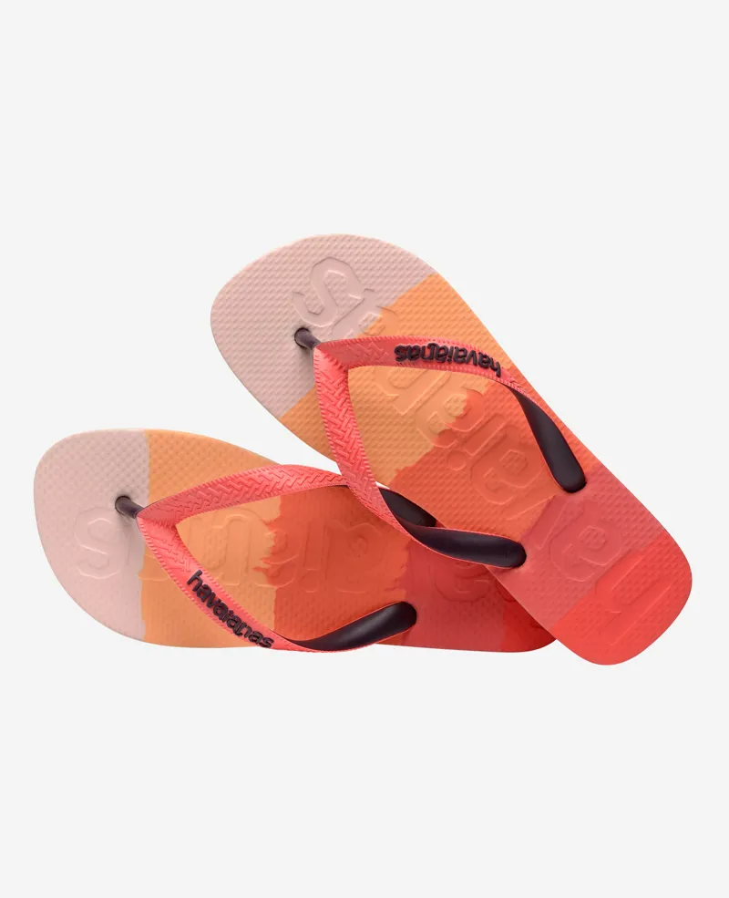 HavaianasTop Logomania Gradient Red Crush Flip FLop