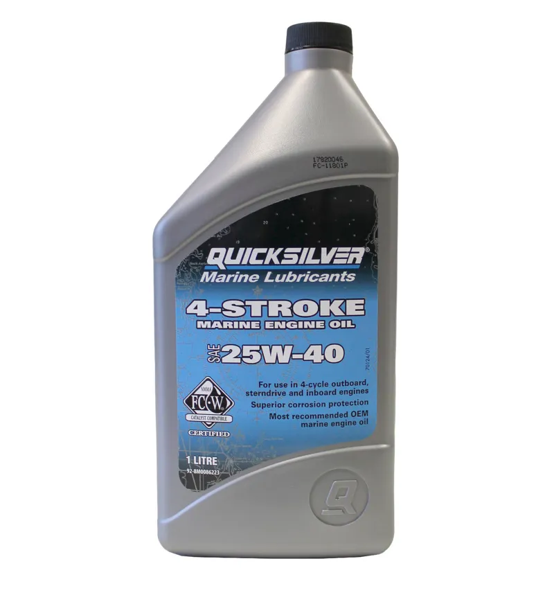 Quicksilver 4-Stroke 25W-40 Inboard Oil - 1 Litre