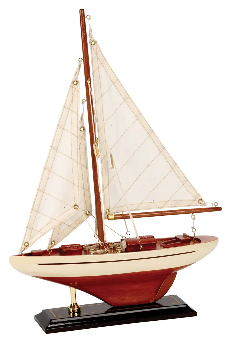 Mini Americas Cup Yacht - Cream