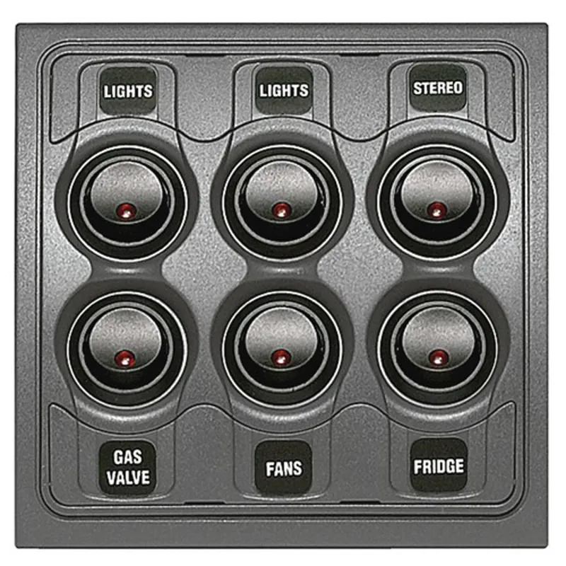 Bep Contour 1000 Series Switch Panel 6 Switch