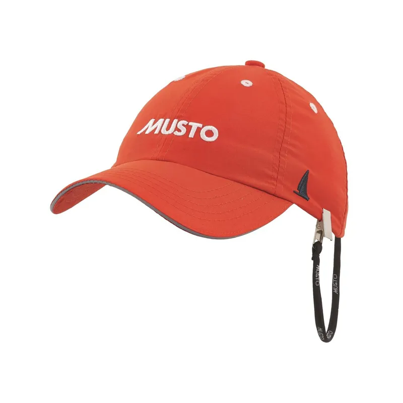 Musto Essentials Fast Dry Crew Cap in Fire Orange