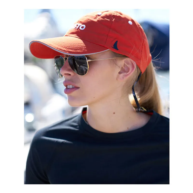 Musto Essentials Fast Dry Crew Cap in Fire Orange-1
