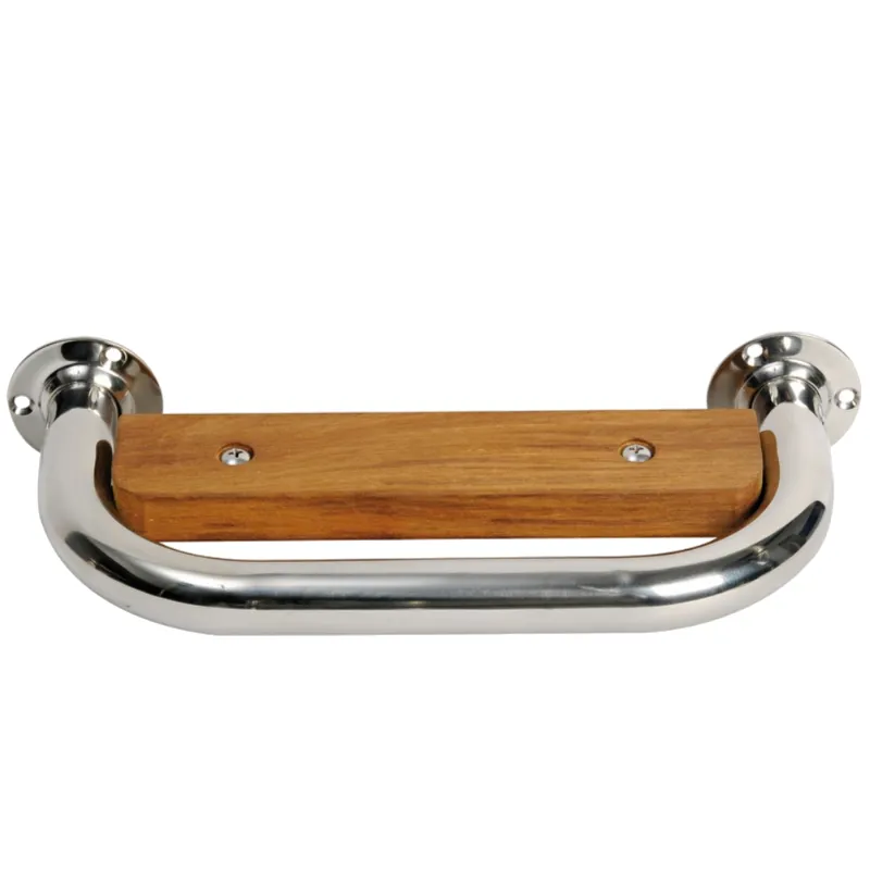 Stainless Steel Step with Wood Inlay