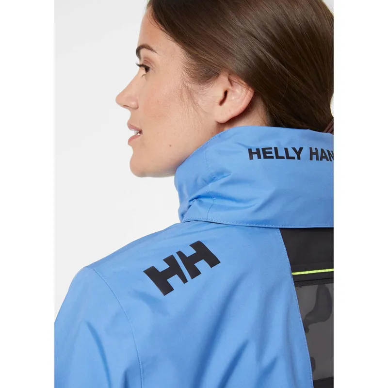 Helly Hansen Womens Crew Midlayer Jacket Skagen Blue-2