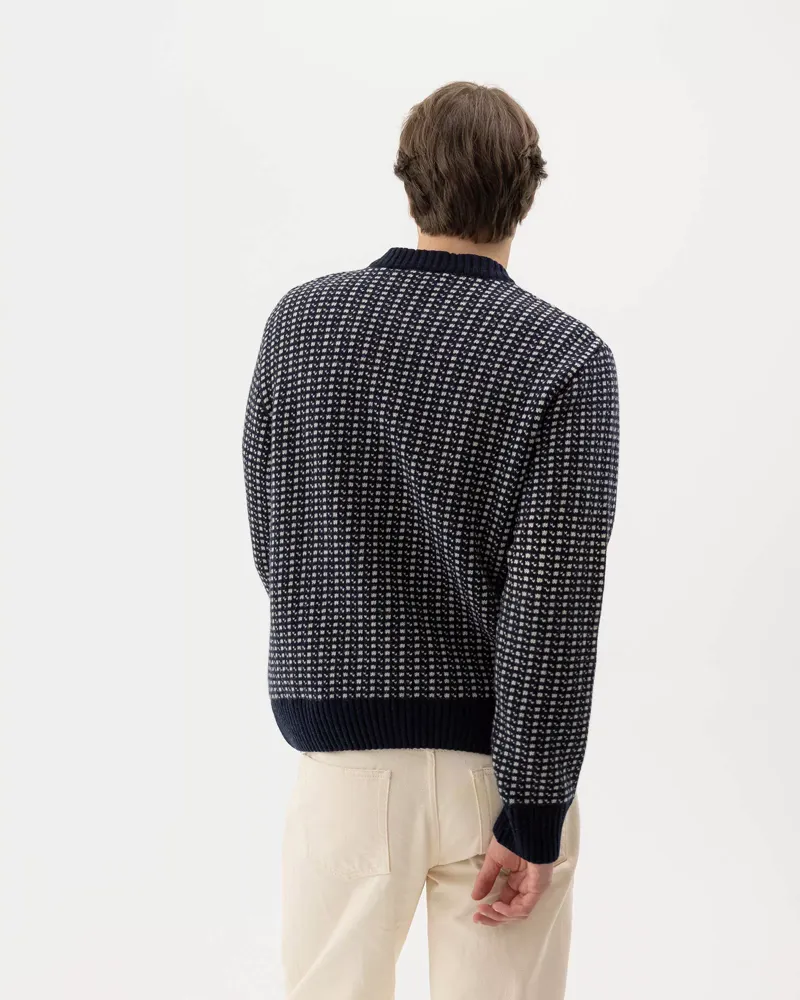 Holebrook Hilmer Crew Windproof Navy/Sand-2