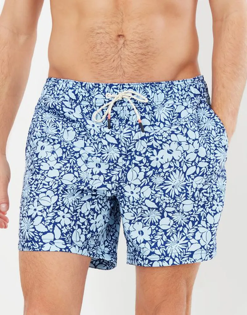 Joules Heston Printed Swim Shorts Blue Floral-2