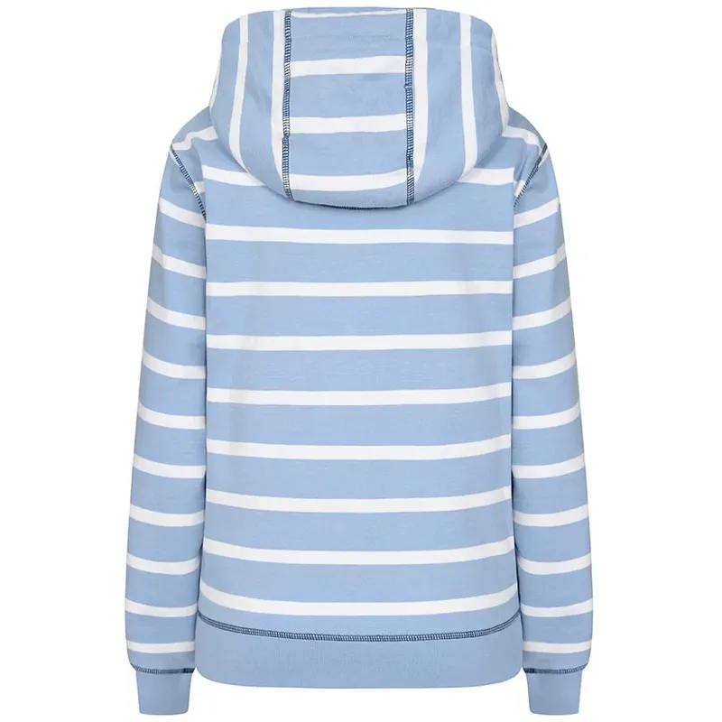 Lazy Jacks Striped Hooded Zip Sweater Sky-2