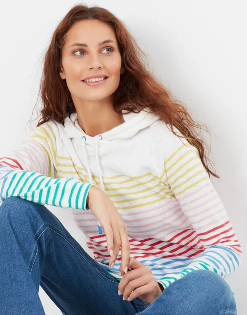 Joules Marlston Striped Hooded Sweatshirt-1