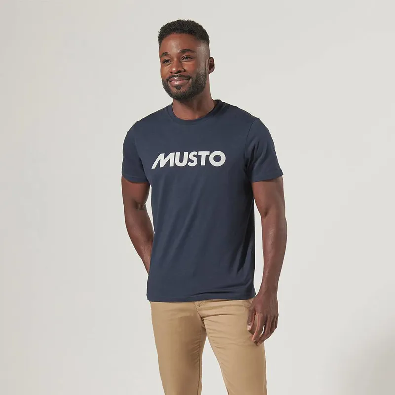 Musto Logo Navy T-Shirt-1