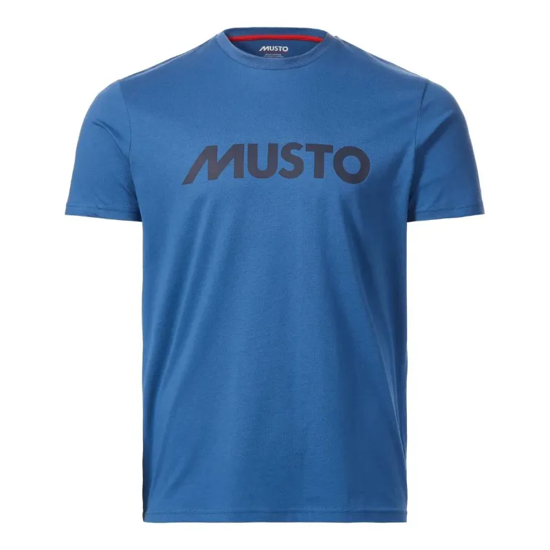 Mens Musto Logo T-shirt Marine Blue
