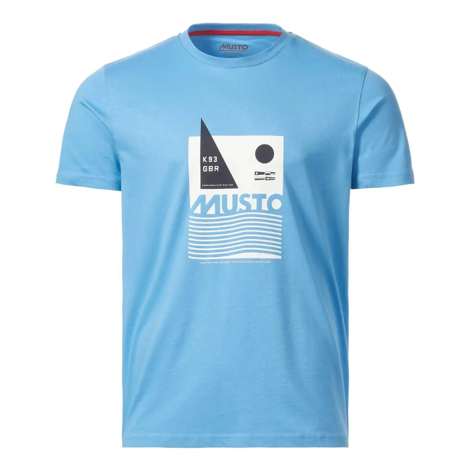 Musto Marina Short Sleeve T-shirt Silver Lake
