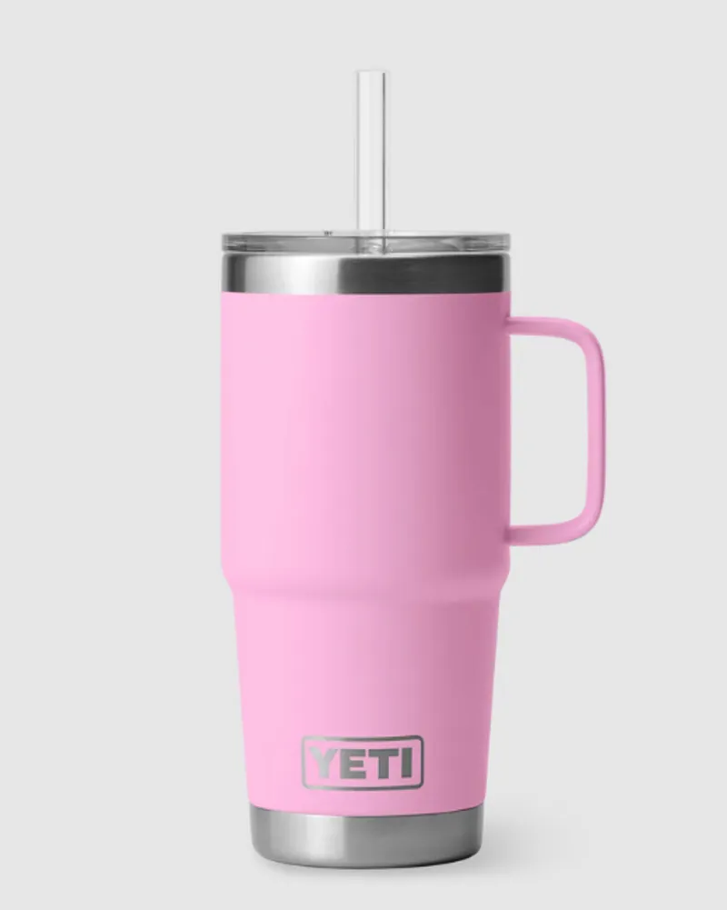 Yeti Rambler 25oz Straw Mug Pink