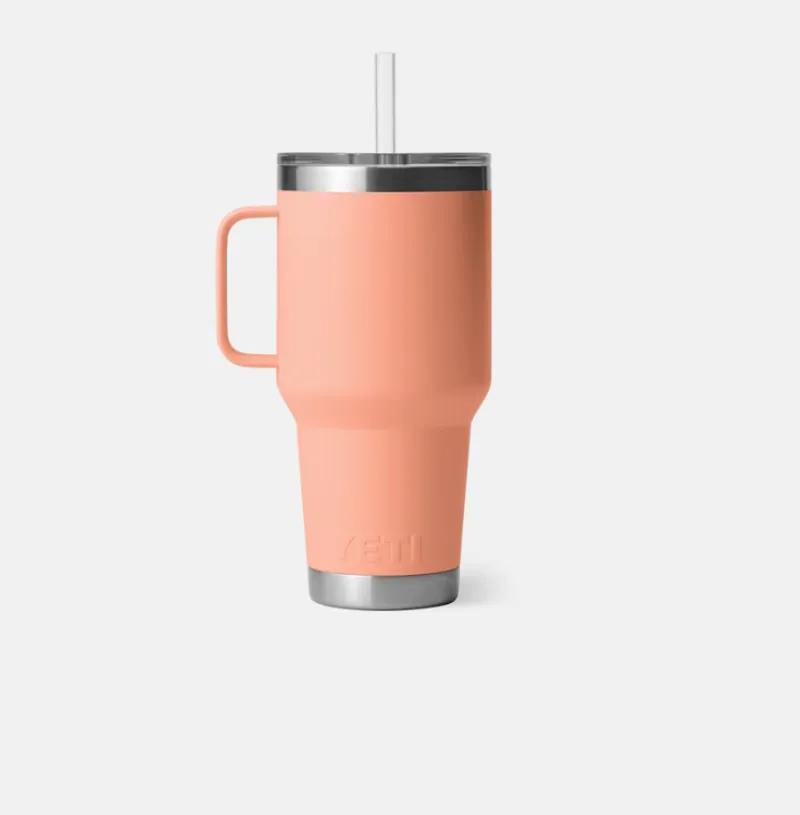 Yeti Rambler 35oz Straw Mug Lowcountry Peach
