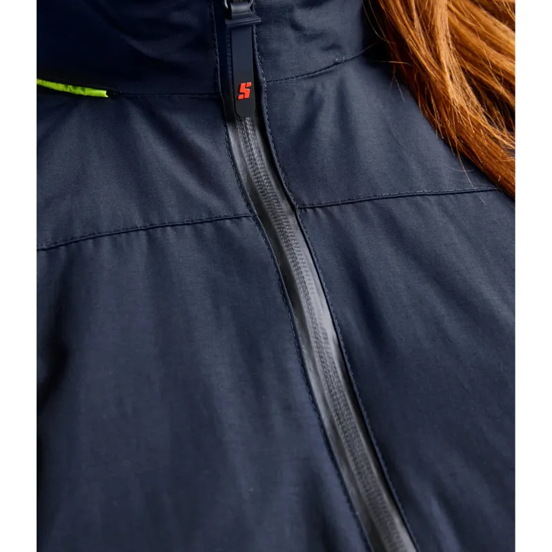 Slam Womens Crew Warm Hooded Jacket Dark Navy-1