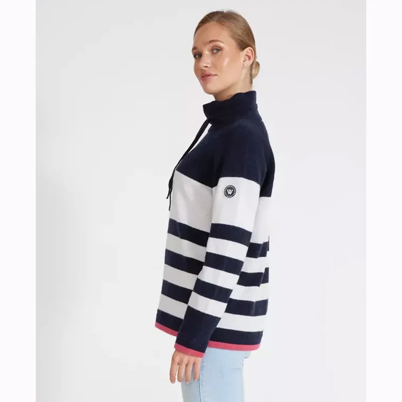 Holebrook Angelika Wind Proof Navy Jumper-2