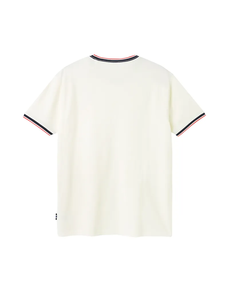 Joules Light Pique Tee White-1