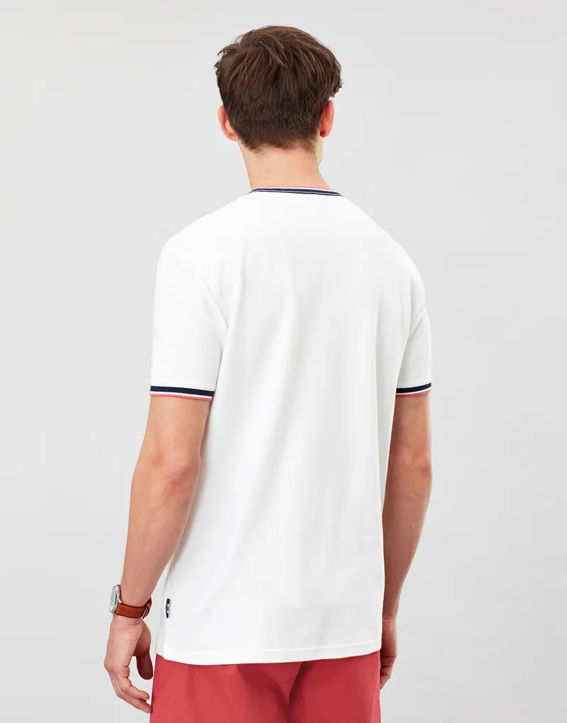 Joules Light Pique Tee White-4