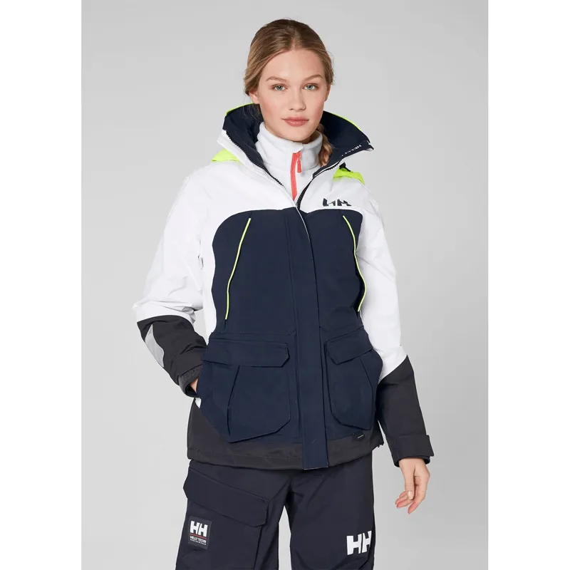 2018 Helly Hansen Pier Womens Jacket in White-1