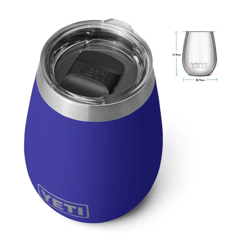 Yeti Rambler Wine Tumbler 10oz Ocean Blue