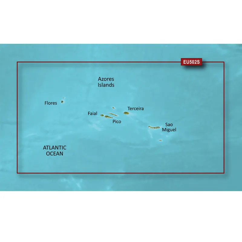Garmin BlueChart g2 Vision HD Azores Islands VEU502S