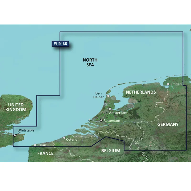 Garmin BlueChart g2 Vision HD Benelux Offshore  and  Inland VEU018R