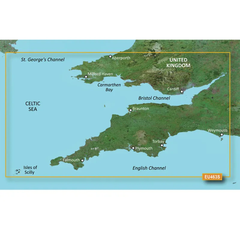 Garmin BlueChart g2 Vision HD Bristol Channel and England S/W VEU463S