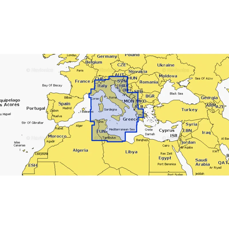 Navionics Platinum+ Central Mediterranean