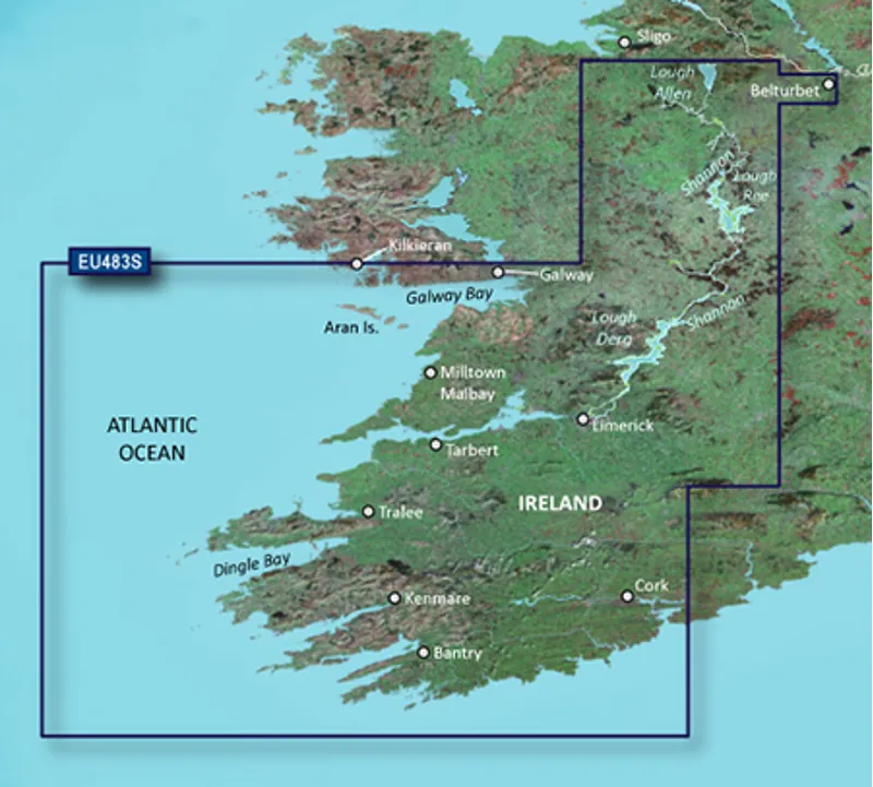 Garmin BlueChart g2 Vision HD Galway Bay to Cork VEU483S