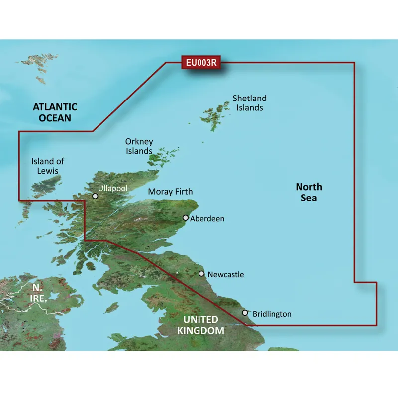 Garmin BlueChart g2 Vision HD Great Britain, Northeast Coast VEU003R