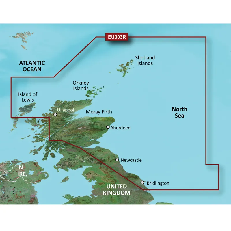 Garmin BlueChart g2 HD Great Britain, Northeast Coast HXEU003R