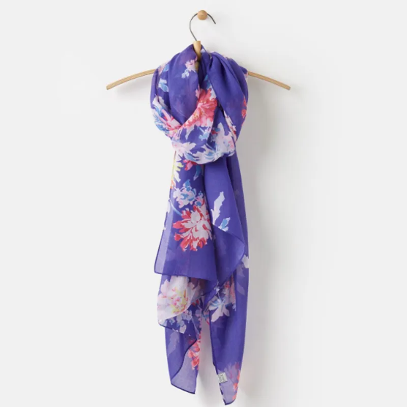 Joules Wensley Scarf Pool Blue