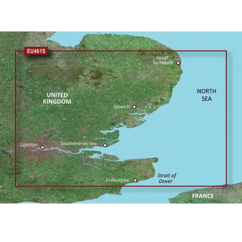 Garmin BlueChart g2 Vision HD Thames Estuary VEU461S