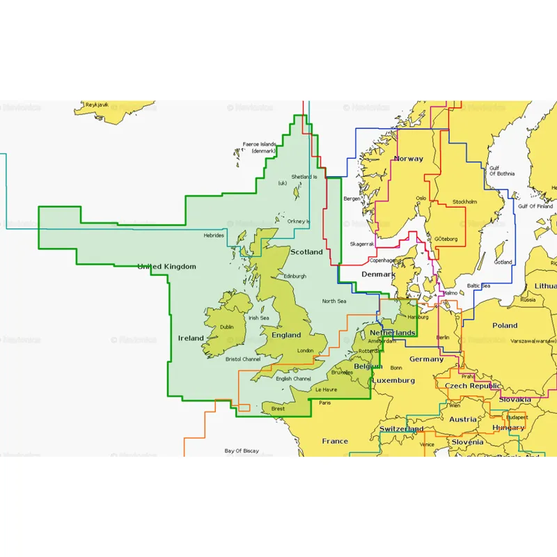 Navionics+ UK, Ireland and Holland