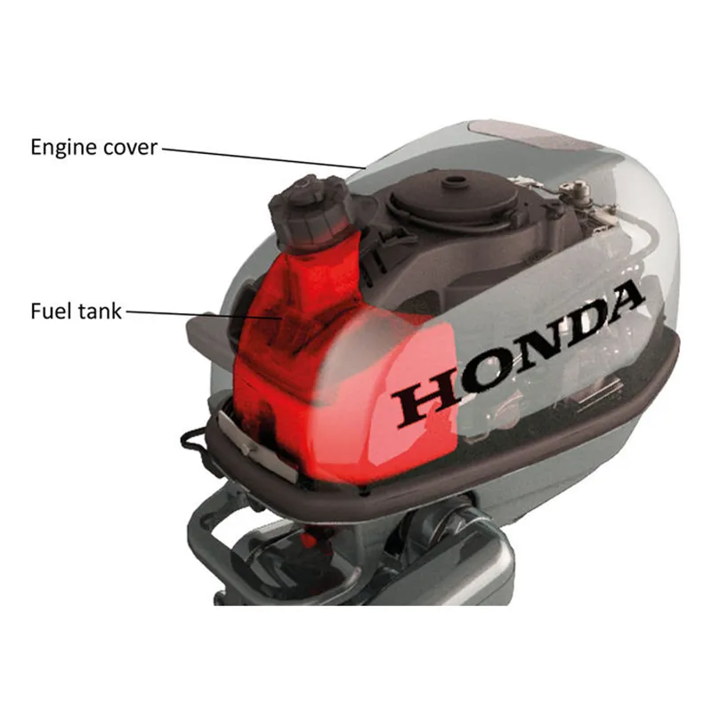 Honda Marine 5hp Outboard Short Shaft with 6 Amp Charging Coil-6