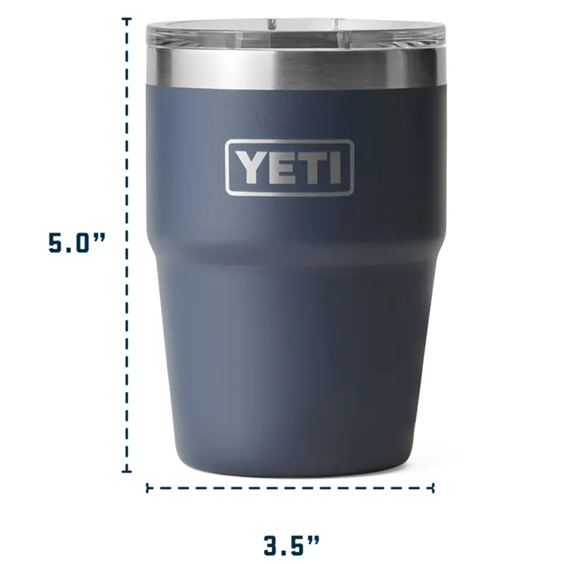 Yeti Rambler 16oz Stackable Olive King Crab-3