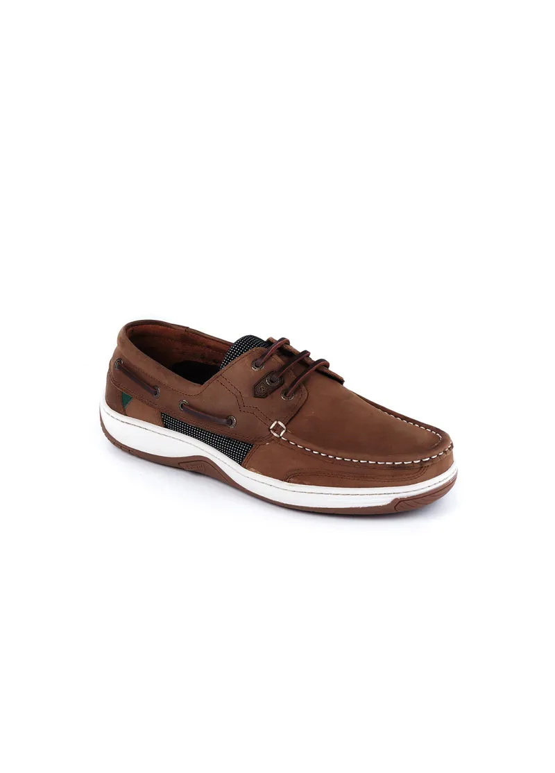 Dubarry Regatta Mens Deck Shoe in Donkey Brown