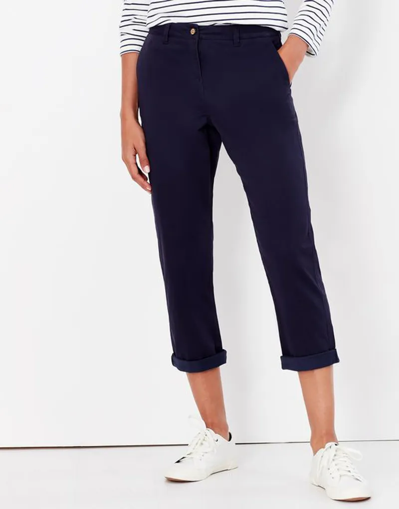 Joules Hesford Cropped Chinos Navy-3