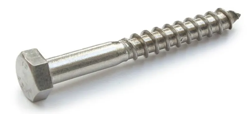 A4 Stainless Steel Hex Head Coach Screws