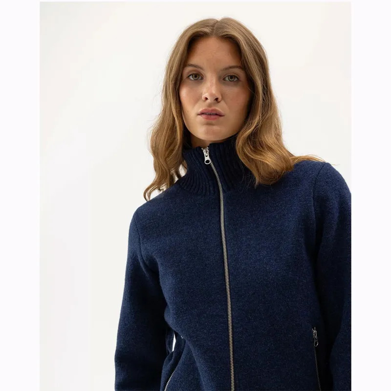 Holebrook Claire Fullzip Windproof Dark Blue Jumper-2